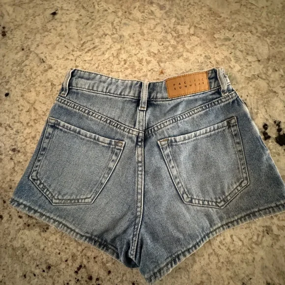 PacSun Light Blue Jean Shorts - Picture 2 of 4